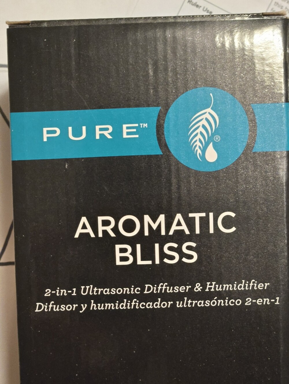 Pure Aromatic Bliss 2 in 1 Ultrasonic Diffuser/Humidifier 3 Timer Setting Sealed